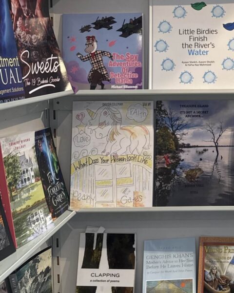 London book fair books close shot